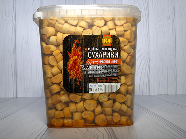 Сухарики с красной икрой в Нахабино