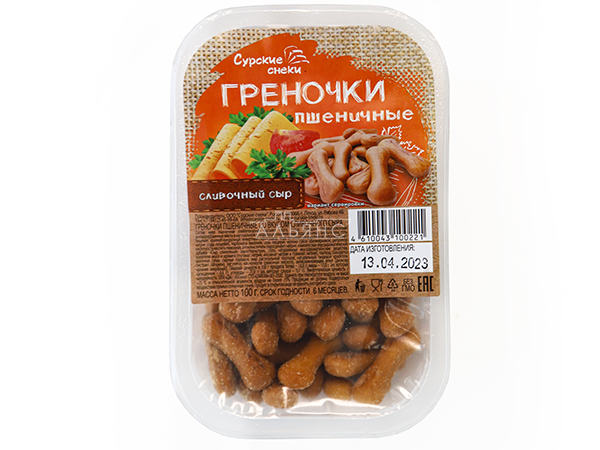 Сурские (ПШЕНИЧНЫЕ) Сливочный сыр (100 гр) в Нахабино