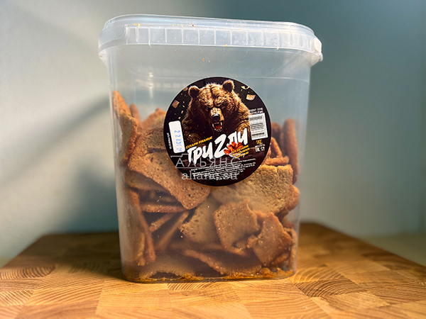 Ведро Ржаные гренки со вкусом Крылышки Барбекю (1 кг) в Нахабино