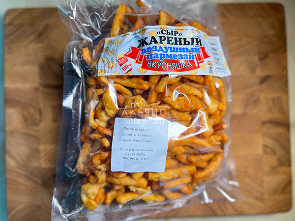 Жареный сыр "ВКУСНЯШКА" со вкусом пармезан (500 гр) в Нахабино