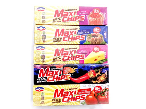 Чипсы "Maxi chips" ассорти 100 гр. в Нахабино