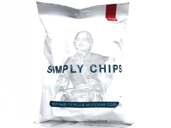 Картофельные чипсы "Simple chips" Морская соль и черный перец 80 гр. в Нахабино